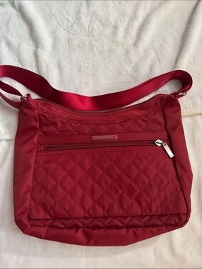 Travelon Quilted Crossbody Bag in Red